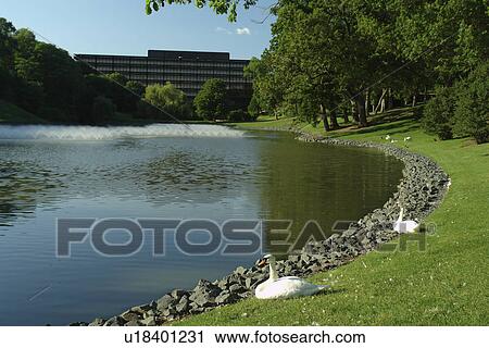 Stock Image -  Moline, IL, Illinois, Quad Cities, John Deere Worldwide Headquarters. Fotosearch