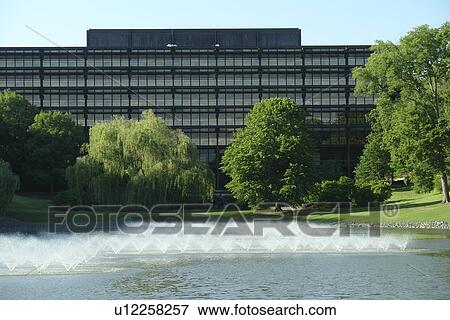 Stock Photo -  Moline, IL, Illinois, Quad Cities, John Deere Worldwide Headquarters. Fotosearch