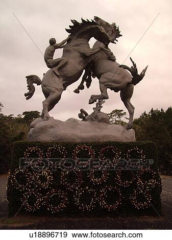 Murrells Inlet, SC, South Carolina, Myrtle Beach, The Grand Strand, Brookgreen Gardens, National Historic Landmark, statue of fighting horses View Large Photo Image Stock Photo - Murrells Inlet, SC, South Carolina, Myrtle Beach, The Grand Strand, Brookgreen Gardens, National Historic Landmark, statue of fighting horses. Fotosearch