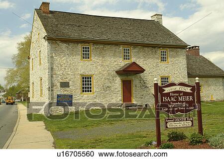Stock Image -  Myerstown, PA, Pennsylvania, Lebanon County, Home of Isaac Meier, founder of Myerstown. Fotosearch
