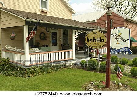 Myerstown, PA, Pennsylvania, Lebanon County, Kold Duck, Kafe and Deli, The Iron Peddler, Metalcrafts and Gifts View Large Photo Image Stock Image - Myerstown, PA, Pennsylvania, Lebanon County, Kold Duck, Kafe and Deli, The Iron Peddler, Metalcrafts and Gifts. Fotosearch