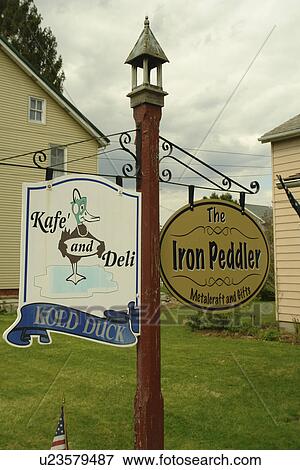Myerstown, PA, Pennsylvania, Lebanon County, Kold Duck, Kafe and Deli, The Iron Peddler, Metalcrafts and Gifts View Large Photo Image Stock Photo - Myerstown, PA, Pennsylvania, Lebanon County, Kold Duck, Kafe and Deli, The Iron Peddler, Metalcrafts and Gifts. Fotosearch