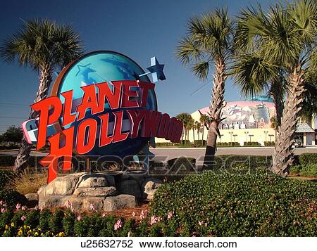 Stock Image -  Myrtle Beach, SC, South Carolina, The Grand Strand, Broadway at the Beach, Planet Hollywood. Fotosearch