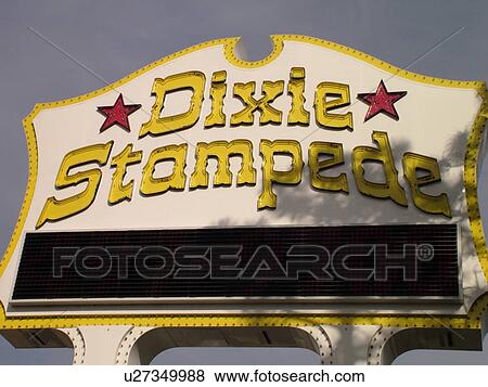 Stock Photo -  Myrtle Beach, SC, South Carolina, The Grand Strand, Dixie Stampede, entrance sign. Fotosearch