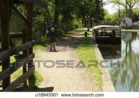 New Hope, PA, Pennsylvania, Bucks County, Delaware Canal, tour boat View Large Photo Image Stock Image - New Hope, PA, Pennsylvania, Bucks County, Delaware Canal, tour boat. Fotosearch