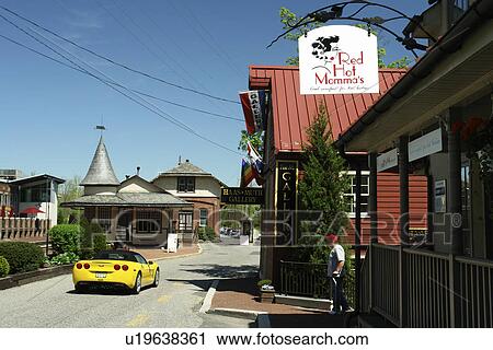 Stock Image -  New Hope, PA, Pennsylvania, Bucks County, New Hope and Ivyland Railroad, excursion train, station. Fotosearch