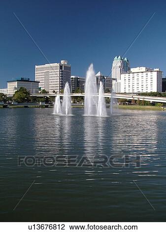 Orlando, FL, Florida, Lake Lucerne, skyline, downtown, fountain View Large Photo Image Stock Image - Orlando, FL, Florida, Lake Lucerne, skyline, downtown, fountain. Fotosearch