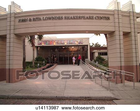 Stock Photo -  Orlando, FL, Florida, Loch Haven Park, John & Rita Lowndes Shakespeare Center. Fotosearch