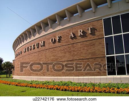 Stock Photograph -  Orlando, FL, Florida, Loch Haven Park, Orlando Museum of Art. Fotosearch