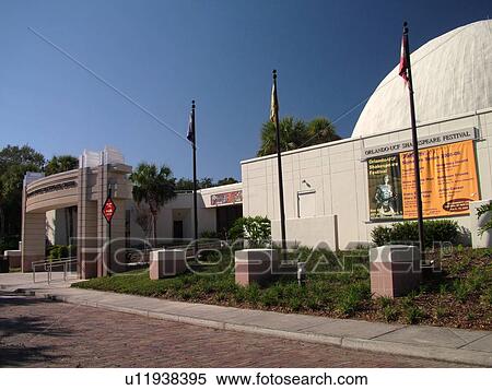 Stock Photography -  Orlando, FL, Florida, Loch Haven Park, John & Rita Lowndes Shakespeare Center. Fotosearch