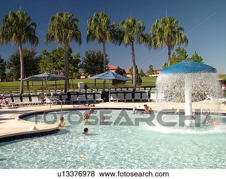 Orlando, FL, Florida, Orange Lake Resort, swimming pool View Large Photo Image Stock Photo - Orlando, FL, Florida, Orange Lake Resort, swimming pool. Fotosearch