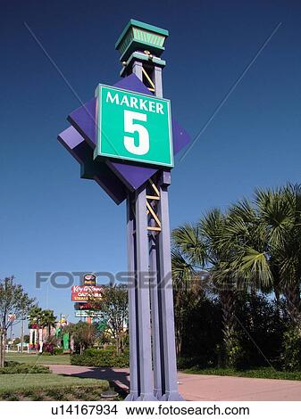 Orlando, FL, Florida, Rt 192, 5 Mile Marker, West Irlo Bronson Memorial Highway, number View Large Photo Image Picture - Orlando, FL, Florida, Rt 192, 5 Mile Marker, West Irlo Bronson Memorial Highway, number. Fotosearch