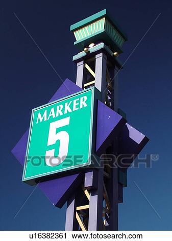 Stock Image -  Orlando, FL, Florida, Rt 192, 5 Mile Marker, West Irlo Bronson Memorial Highway, number. Fotosearch