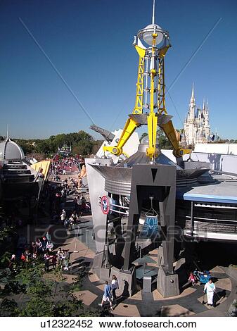 Stock Image -  Orlando, FL, Florida, Walt Disney World Resort, Magic Kingdom Park, Tomorrowland (Editorial Use Only). Fotosearch