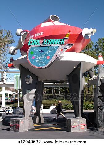 Stock Image -  Orlando, FL, Florida, Walt Disney World Resort, Magic Kingdom Park, Tomorrowland, Cool Scanner (Editorial Use Only). Fotosearch