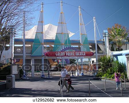 Stock Image -  Orlando, FL, Florida, Walt Disney World Resort, Magic Kingdom Park, Tomorrowland, Galaxy Palace Theater (Editorial Use Only) . Fotosearch