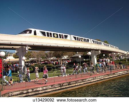 Orlando, FL, Florida, Walt Disney World Resort, Magic Kingdom Park, Monorail (Editorial Use Only) View Large Photo Image Stock Image - Orlando, FL, Florida, Walt Disney World Resort, Magic Kingdom Park, Monorail (Editorial Use Only). Fotosearch