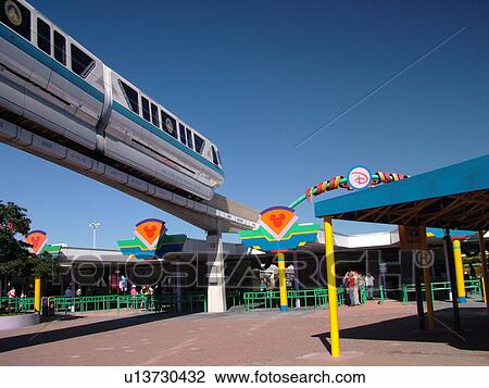Orlando, FL, Florida, Walt Disney World Resort, Magic Kingdom Park, Monorail (Editorial Use Only) View Large Photo Image Stock Image - Orlando, FL, Florida, Walt Disney World Resort, Magic Kingdom Park, Monorail (Editorial Use Only). Fotosearch