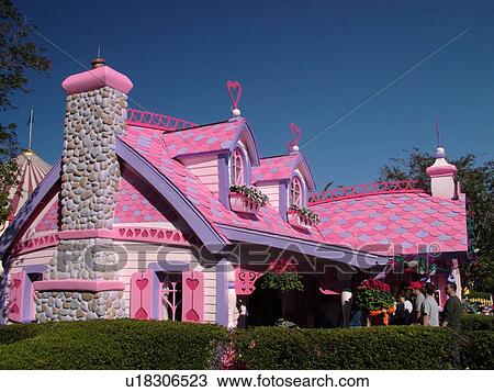Stock Image -  Orlando, FL, Florida, Walt Disney World Resort, Magic Kingdom Park, Mickey's Toontown Fair, house (Editorial Use Only). Fotosearch