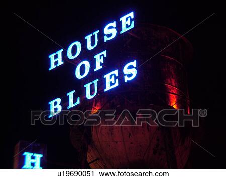 Stock Image -  Orlando, FL, Florida, Walt Disney World Resort, Downtown Disney West Side, House of Blues, evening (Editorial Use Only). Fotosearch