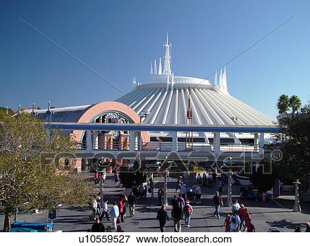 Orlando, FL, Florida, Walt Disney World Resort, Magic Kingdom Park, Tomorrowland, Space Mountain (Editorial Use Only) View Large Photo Image Stock Photo - Orlando, FL, Florida, Walt Disney World Resort, Magic Kingdom Park, Tomorrowland, Space Mountain (Editorial Use Only). Fotosearch
