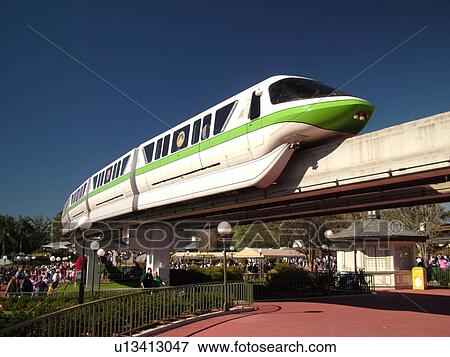 Orlando, FL, Florida, Walt Disney World Resort, Magic Kingdom Park, Monorail (Editorial Use Only) View Large Photo Image Stock Photo - Orlando, FL, Florida, Walt Disney World Resort, Magic Kingdom Park, Monorail (Editorial Use Only). Fotosearch