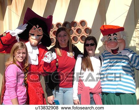 Stock Photo -  Orlando, FL, Florida, Walt Disney World Resort, Magic Kingdom Park, Captain Hook (Editorial Use Only). Fotosearch