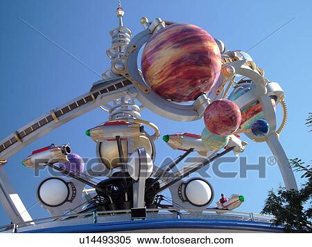 Stock Photography -  Orlando, FL, Florida, Walt Disney World Resort, Magic Kingdom Park, Tomorrowland, Astro Orbiter (Editorial Use Only). Fotosearch