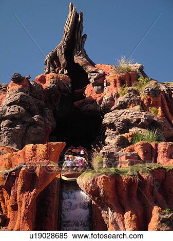 Stock Photography -  Orlando, FL, Florida, Walt Disney World Resort, Magic Kingdom Park, Frontierland, Splash Mountain (Editorial Use Only). Fotosearch