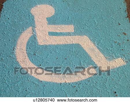 painted parking space, Reserved Parking for Handicapped, parking lot, View Large Photo Image Stock Image - painted parking space, Reserved Parking for Handicapped, parking lot, . Fotosearch