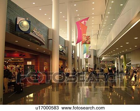 Stock Image -  Philadelphia, PA, Pennsylvania, Philadelphia International Airport, airport terminal, hub. Fotosearch