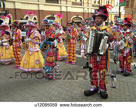 Philadelphia, PA, Pennsylvania, downtown, New Years Day, Philadelphia Annual Mummer's Day Parade, 2006, String Bands View Large Photo Image Stock Photo - Philadelphia, PA, Pennsylvania, downtown, New Years Day, Philadelphia Annual Mummer's Day Parade, 2006, String Bands. Fotosearch