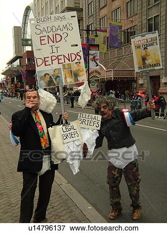 Philadelphia, PA, Pennsylvania, downtown, New Years Day, Philadelphia Annual Mummer's Day Parade, 2006, Comic Division, political joke, Bush and Saddam in underwear View Large Photo Image Stock Photo - Philadelphia, PA, Pennsylvania, downtown, New Years Day, Philadelphia Annual Mummer's Day Parade, 2006, Comic Division, political joke, Bush and Saddam in underwear. Fotosearch