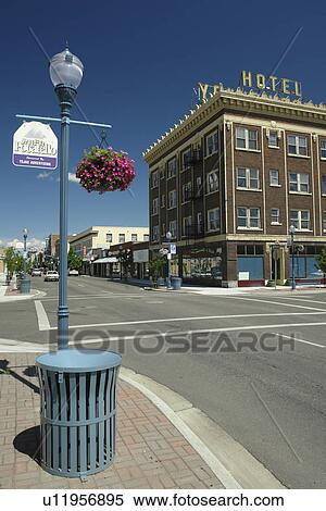 Pocatello, ID, Idaho, downtown, Hotel Yellowstone View Large Photo Image Stock Photography - Pocatello, ID, Idaho, downtown, Hotel Yellowstone. Fotosearch