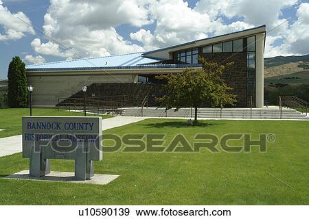 Stock Photo -  Pocatello, ID, Idaho, Ross Park, Bannock County Historical Museum. Fotosearch