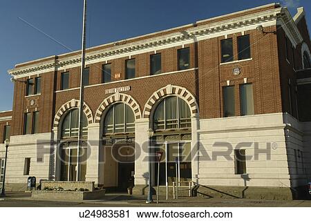 Stock Image -  Pocatello, ID, Idaho, Union Pacific Depot. Fotosearch