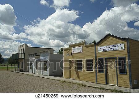 Stock Photo -  Pocatello, ID, Idaho, Upper Ross Park, Fort Hall Replica, 19th century, Gateway to the Pacific Northwest. Fotosearch