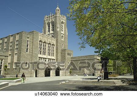 Stock Image -  Princeton, NJ, New Jersey, Princeton University, Firestone Library. Fotosearch