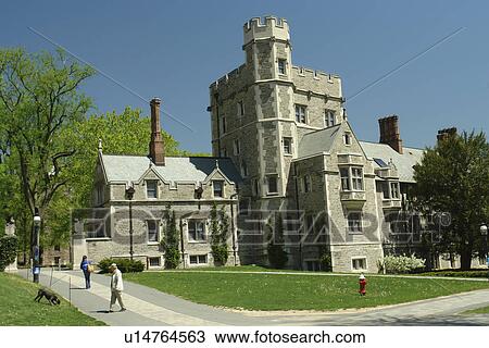 Stock Image -  Princeton, NJ, New Jersey, Princeton University, Blair Hall. Fotosearch
