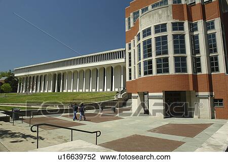 Stock Image -  Princeton, NJ, New Jersey, Princeton University, Robertson Hall. Fotosearch
