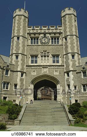 Stock Image -  Princeton, NJ, New Jersey, Princeton University, Blair Hall. Fotosearch