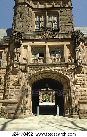 Stock Image -  Princeton, NJ, New Jersey, Princeton University, East Pyne. Fotosearch