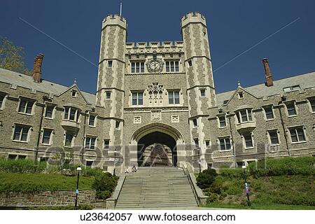 Stock Photo -  Princeton, NJ, New Jersey, Princeton University, Blair Hall. Fotosearch