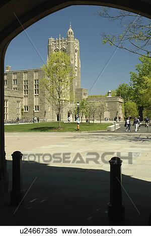 Stock Photography -  Princeton, NJ, New Jersey, Princeton University, Firestone Library. Fotosearch