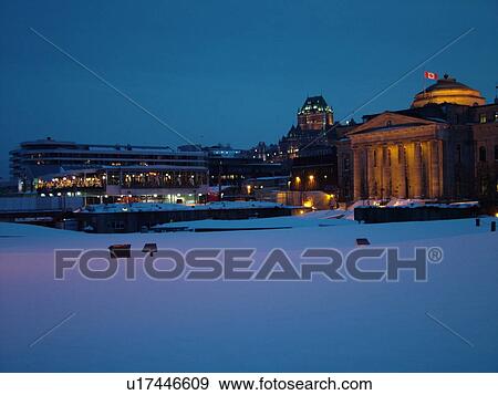 Quebec City, Quebec, Canada, Vieux Port (Old Port), St. Lawrence River (Fleuve Saint-Laurent), downtown, skyline, evening View Large Photo Image Stock Photo - Quebec City, Quebec, Canada, Vieux Port (Old Port), St. Lawrence River (Fleuve Saint-Laurent), downtown, skyline, evening. Fotosearch