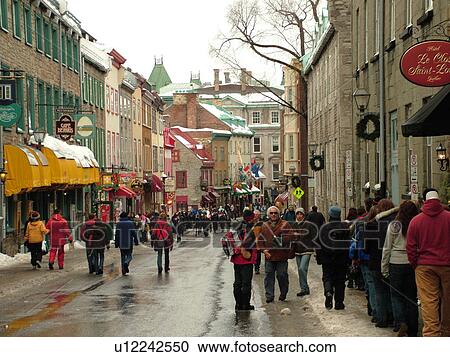 Quebec City, Quebec, Canada, Winter Carnival 2006, historic district View Large Photo Image Stock Image - Quebec City, Quebec, Canada, Winter Carnival 2006, historic district. Fotosearch