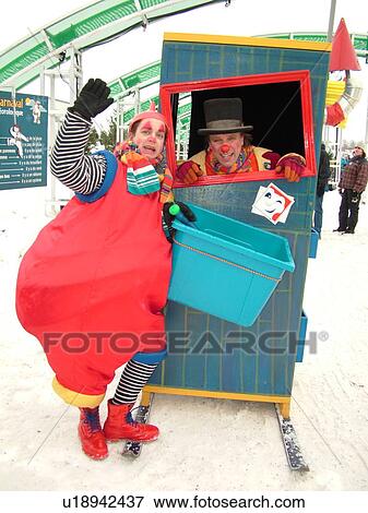 Quebec City, Quebec, Canada, Winter Carnival 2006, snow, carnival clowns View Large Photo Image Stock Photo - Quebec City, Quebec, Canada, Winter Carnival 2006, snow, carnival clowns. Fotosearch