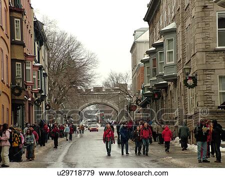 Quebec City, Quebec, Canada, Winter Carnival 2006, historic district View Large Photo Image Stock Photo - Quebec City, Quebec, Canada, Winter Carnival 2006, historic district. Fotosearch