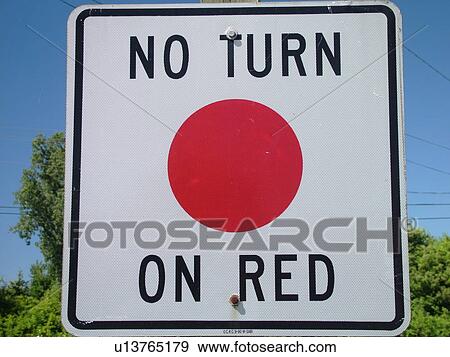 road signs, No Turn On Red sign, regulatory signs, View Large Photo Image Stock Photo - road signs, No Turn On Red sign, regulatory signs, . Fotosearch