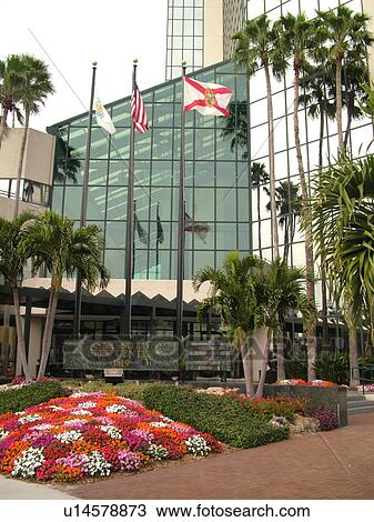 Stock Image -  Sarasota, FL, Florida, downtown, high-rise office building. Fotosearch
